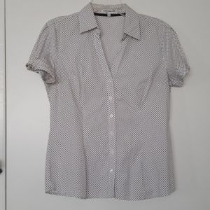 Polka dots button down blouse